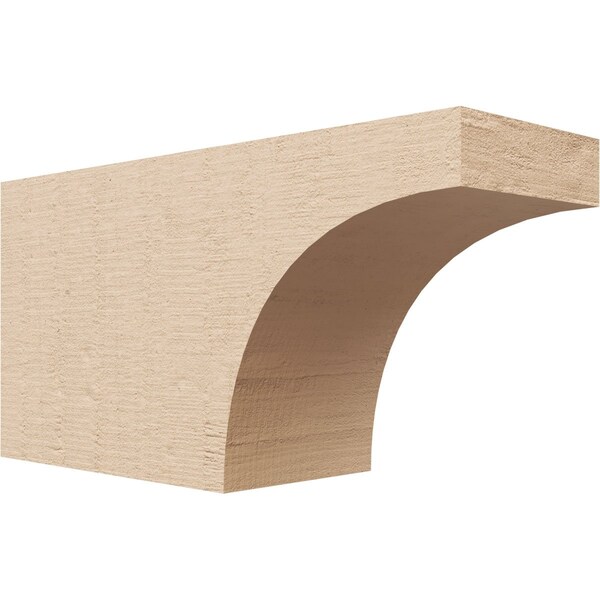 Ekena Millwork 4in. W x 6in. H x 12in. L Huntington Woodgrain TimberThane Rafter Tail, Primed Tan RFTUR04X06X12HUNRCPR - main